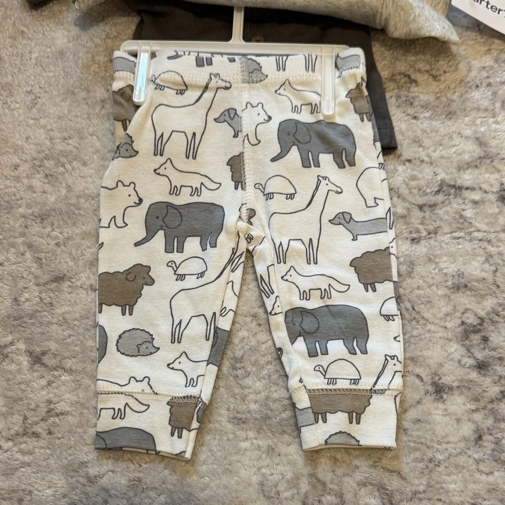 Carter's Gray Baby Outfit Set